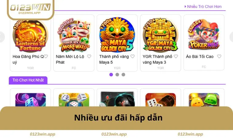 Game Bài 0123WIN 3 Nhiều ưu đãi hấp dẫn