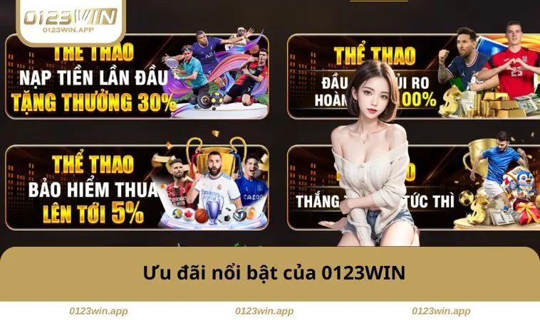 Ưu đãi nổi bật của 0123WIN
